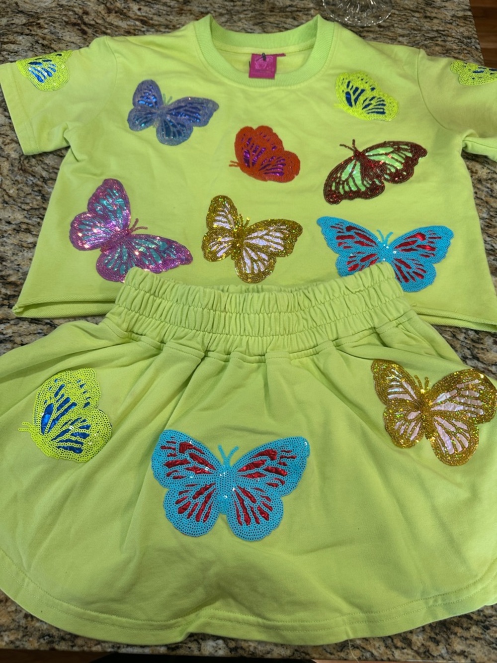 Queen of Sparkles Butterfly Sequin Set - Picture 5 of 8